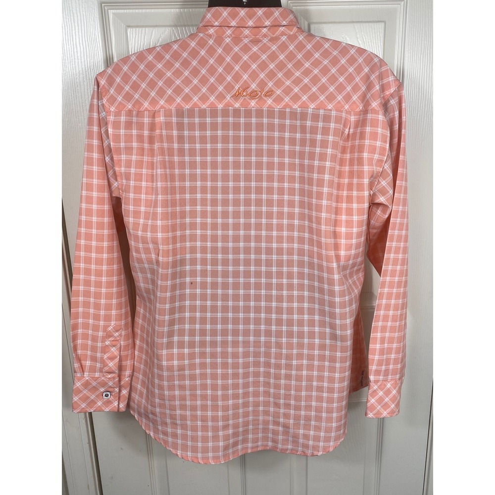 Mojo Sportswear Plaid Fishing Shirt Long Sleeve‎ Button Up Casual Medium - Picture 2 of 7